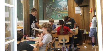 Blick in Schulzimmer