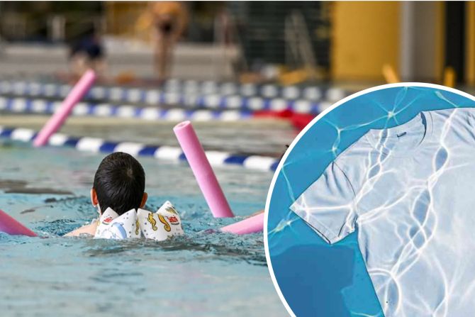 In Zürich lernen Kinder in Klamotten schwimmen.
