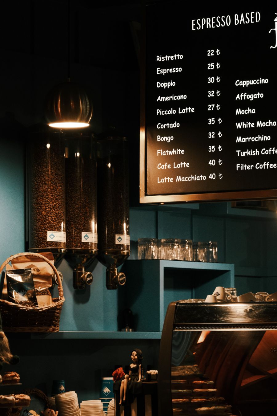 Inzwischen ist die Auswahl an Kaffee- und anderen Getränkesorten riesig, vor allem in den Städten.