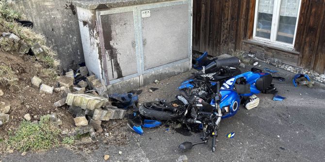 Motorradunfall Uznach