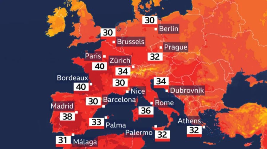 Hitzewelle Europa