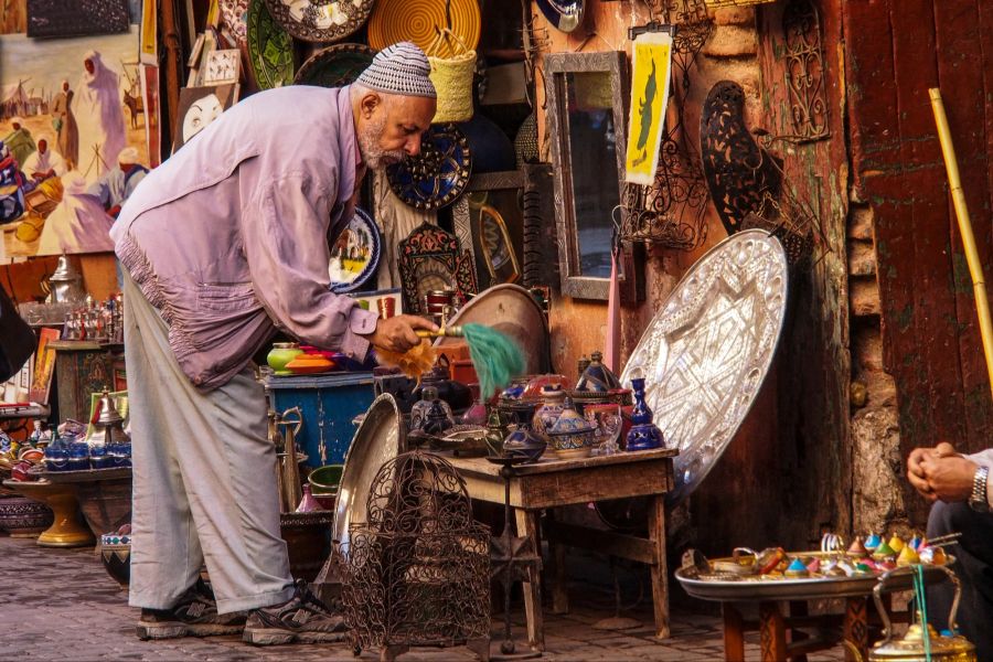 Souk in Marrakesch.