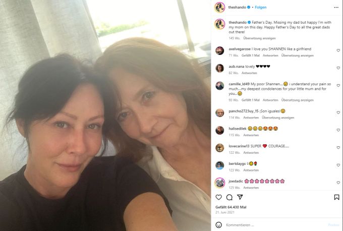 Shannen Doherty mit ihrer Mutter Rosa. Shannen Doherty