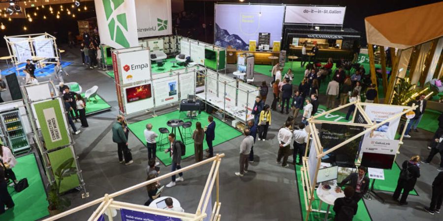 Der Kanton St. Gallen präsentiert sich auf der Startup-Messe mit dem Slogan «do it in St. Gallen».