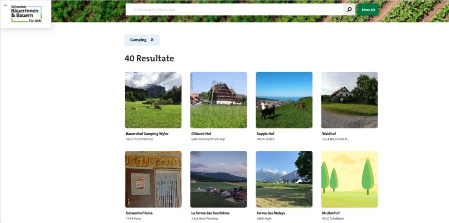 Lieblings-Campingplatz geschlossen? Kein Problem: 40 Landwirtschaftsbetriebe in der ganzen Schweiz bieten Übernachtungsmöglichkeiten der anderen Art an.