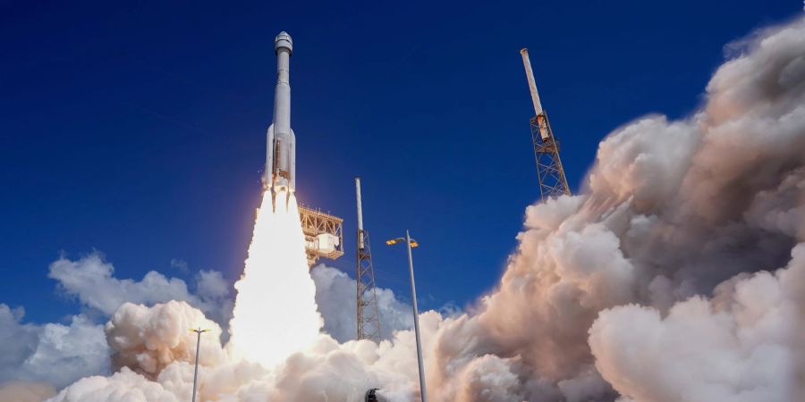 Der Starliner auf dem Weg zur ISS. (Archivbild)