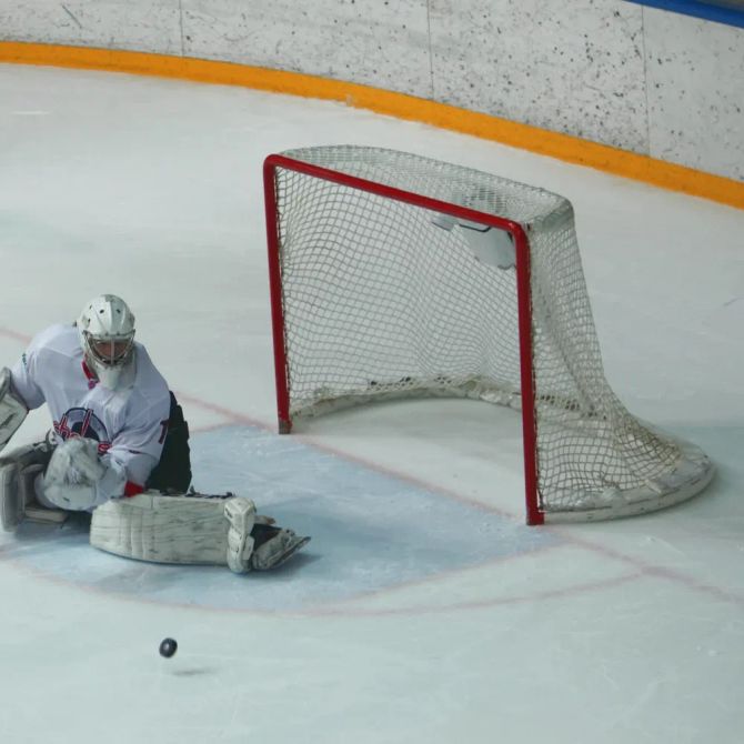 Tor Eishockey Spieler Puck