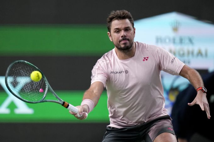 Stan Wawrinka während seiner Partie gegen die Italiener Flavio Cobolli. Stan Wawrinka