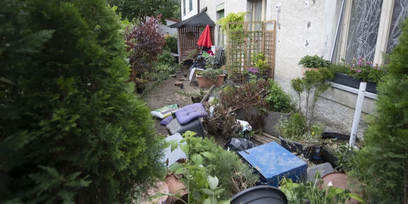 Oberrüti AG Unwetter zerstört Familie gleich zweimal den Garten Nau.ch
