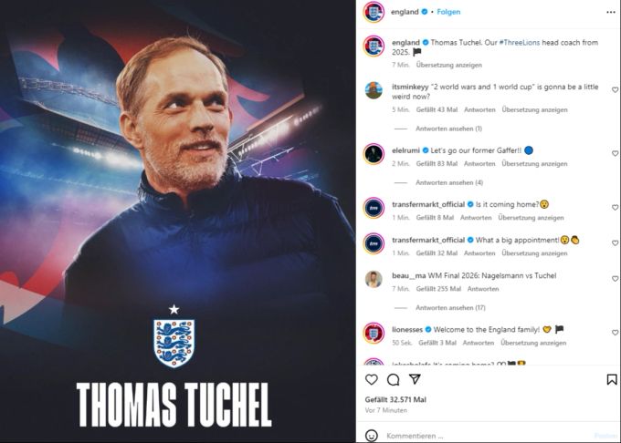 Thomas Tuchel ist neuer Nationaltrainer Englands. thomas tuchel