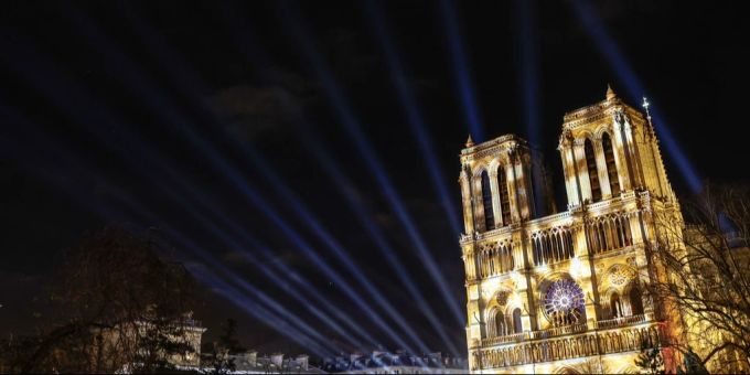 Die Notre-Dame kurz vor ihrer Wiedereröffnung. notre-dame wiedereröffnung