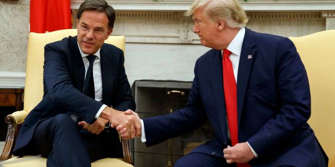 Mark Rutte und Donald Trump