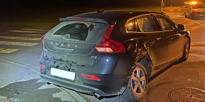 Unfall in Rickenbach.