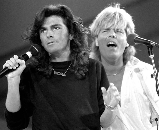 Thomas Anders und Dieter Bohlen im Jahr 1985. dieter bohlen modern talking