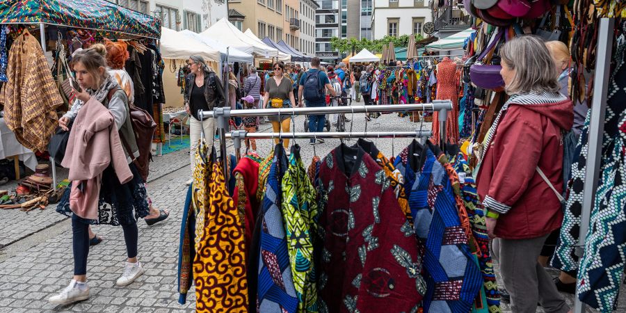 Stände an den AFRO Pfingsten 2023. - Winterthur