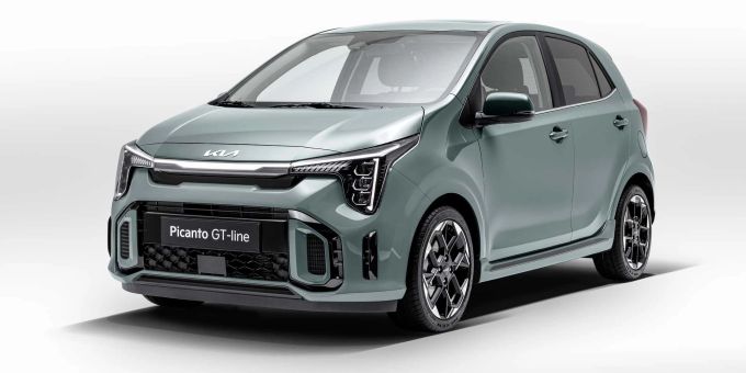 Der neue Kia Picanto beeindruckt mit knackiger Optik und coolen Details wie den LED-Scheinwerfern 2023 Kia Picanto