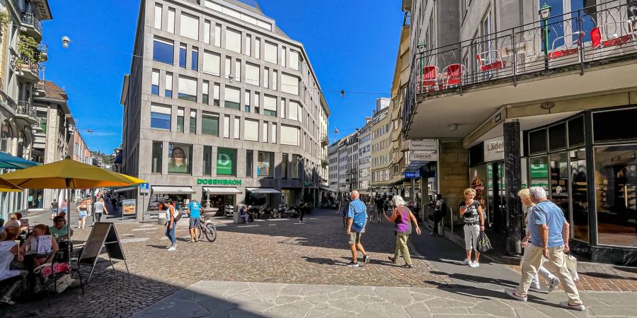Der Falkenplatz in der Stadt Luzern.