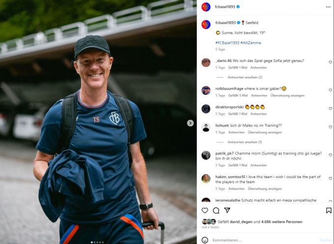 Timo Schultz hat sein erstes Trainingslager als Trainer des FCB hinter sich. FCB