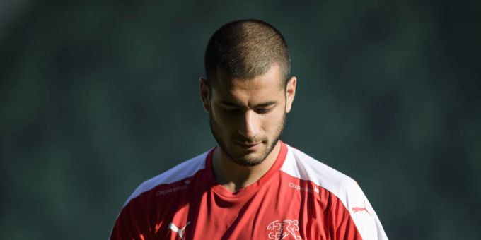 Eren Derdiyok während einer Trainingseinheit vor der FIFA-Weltmeisterschaft 2018. (Archivbild) Eren Derdiyok