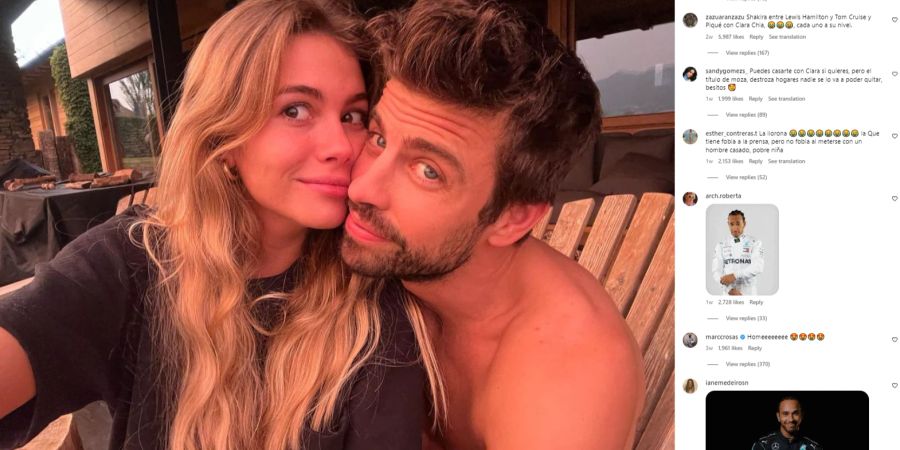 Gerard Piqué und seine neue Liebe Carla.