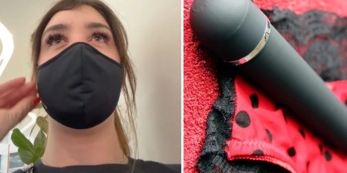 Eine junge Frau geriet wegen eines Sex-Spielzeugs bei der Flughafen-Kontrolle in Probleme. (Symbolbild) Sex-Spielzeug und Frau