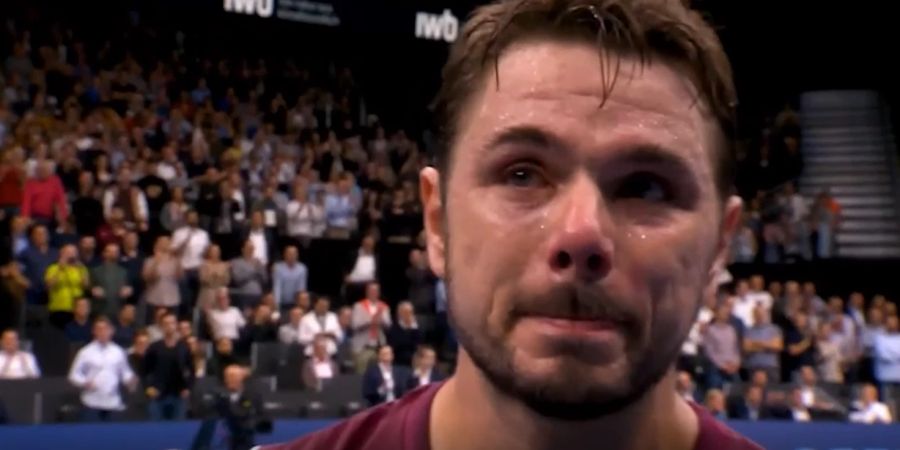 Stan Wawrinka kann die Tränen nicht zurückhalten.