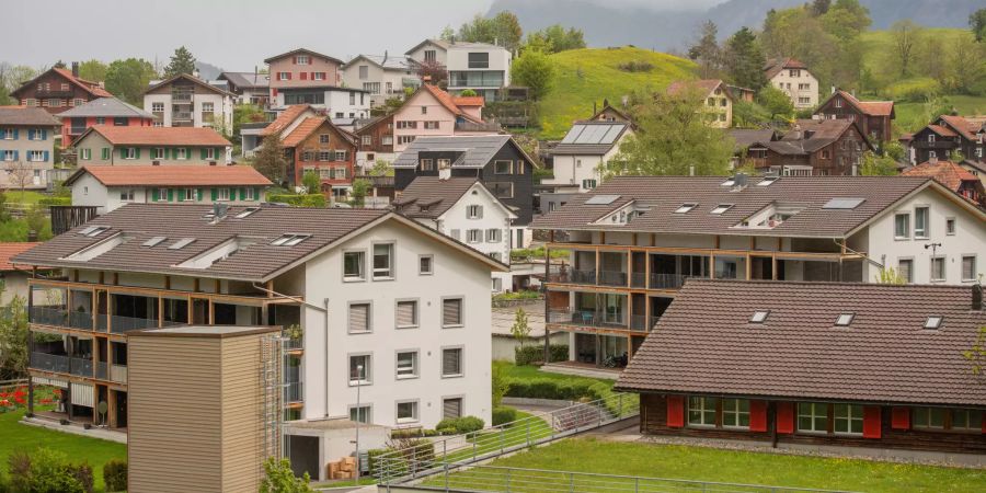 Blick auf Pfäfers im Kanton St. Gallen.