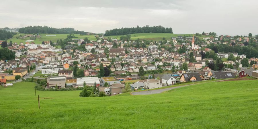 Blick auf die Gemeinde Degersheim.