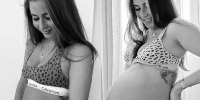 37. SSW - Sarah Engels gibt ein Baby-Bauch-Update