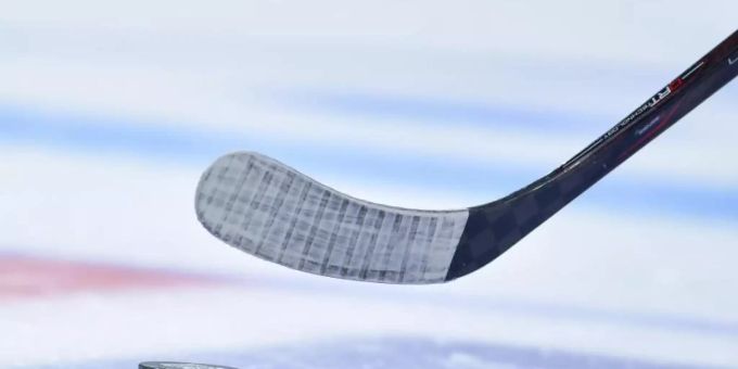 Ein Eishockey-Schläger. canadiens de montréal