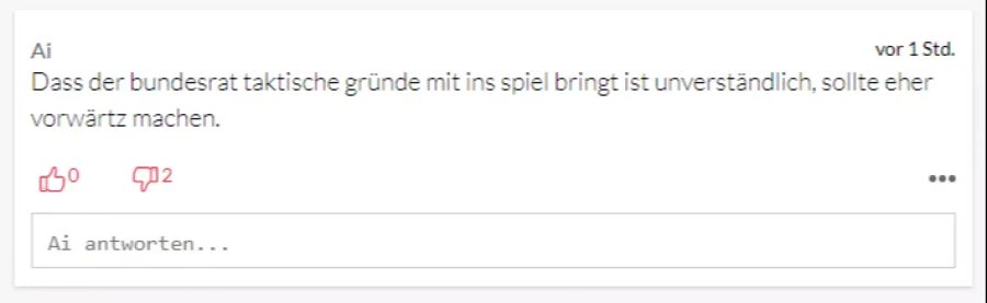 Hat der Bundesrat sich aus taktischen Gründen gegen Verschärfungen entschieden?