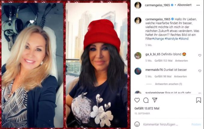 «Geissens»-Mama Carmen will eine Typveränderung. carmen geiss