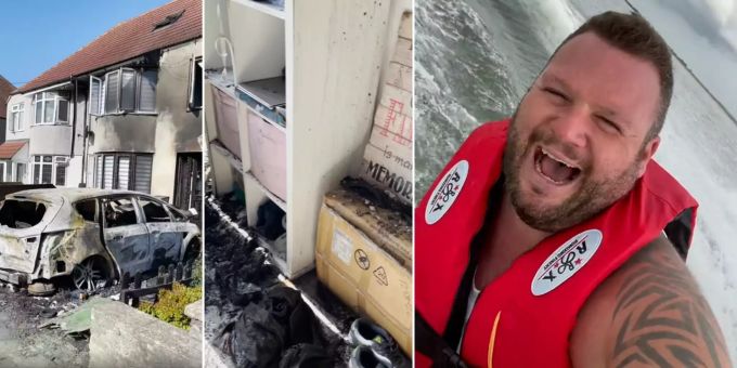 Influencer-Familie sammelt Spenden nach Brand, kauft aber Jet-Ski tiktok