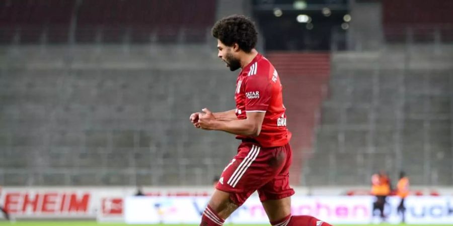 War mit drei Toren und zwei Vorlagen gegen den VfB Stuttgart äusserst erfolgreich: Bayerns Serge Gnabry. Foto: Tom Weller/dpa