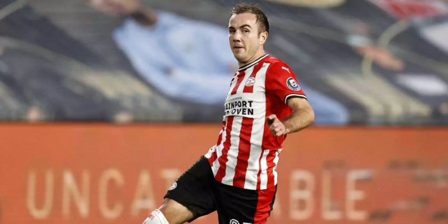 Hat in Eindhoven zu neuer Spielfreude gefunden: Mario Götze. Foto: Maurice Van Steen/ANP/dpa