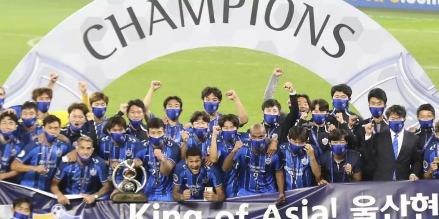 Ulsan Hyundai krönte sich zum zweiten Mal nach 2012 zum asiatischen Champions-League-Sieger. Foto: Hussein Sayed/AP/dpa