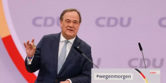 Armin Laschet, Vorsitzender christlich demokratische Union Deutschlands. Freie Demokratische partei