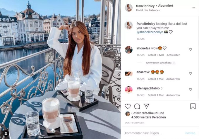 Francesca ist mit Kollegin Shanell in Luzern. franci