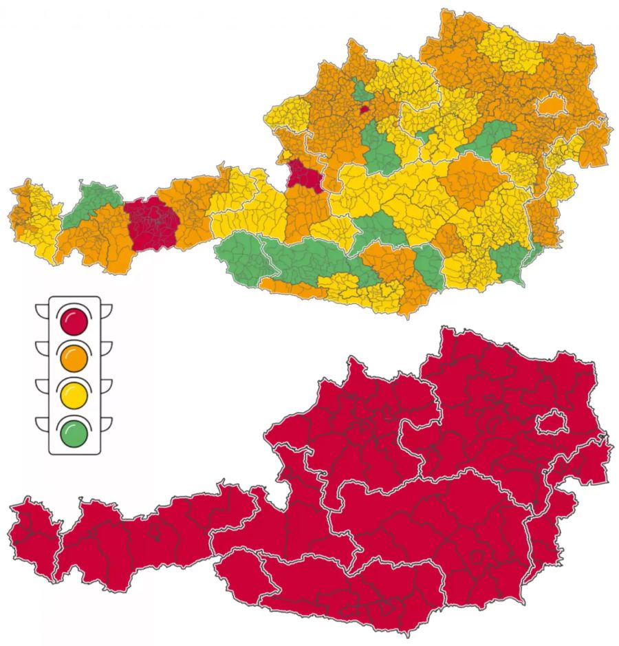 Ampelsystem Österreich Coronavirus