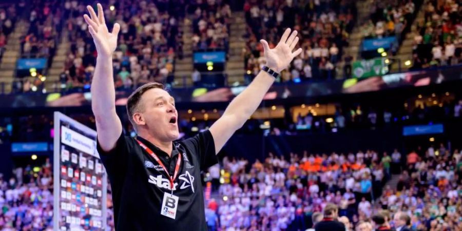 Der Isländer Alfred Gislason möchte sich am liebsten mit dem Meistertitel für den THW Kiel verabschieden. Foto: Axel Heimken