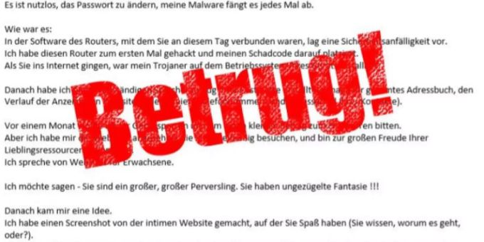 Eine Welle von Betrüger-Mail rollt über die Schweiz. betrüger mail