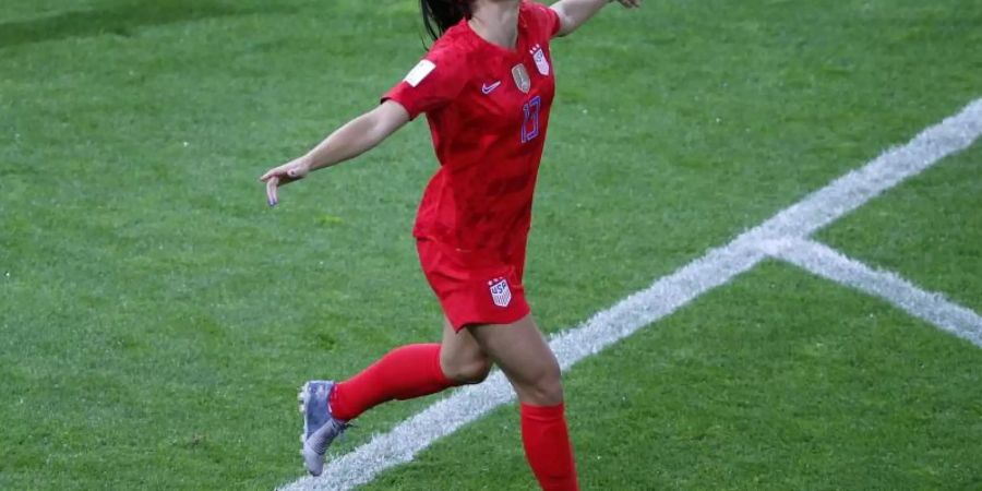 Alex Morgan führte die USA zum Sieg. Foto: Francois Mori/AP