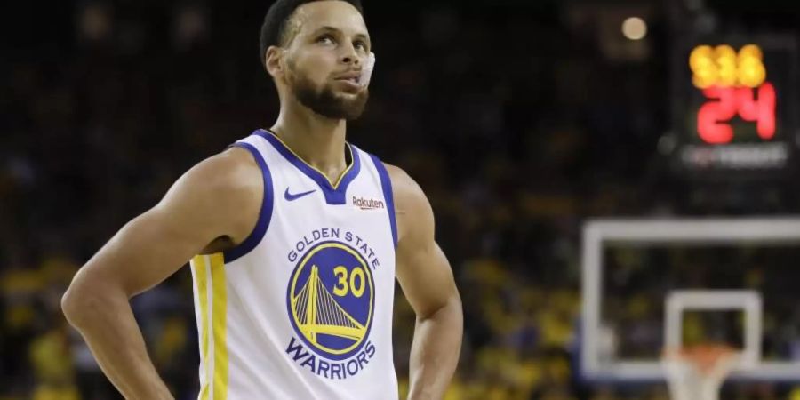 Blickt Richtung Olympia in Tokio: NBA-Star Stephen Curry. Foto: Ben Margot/AP