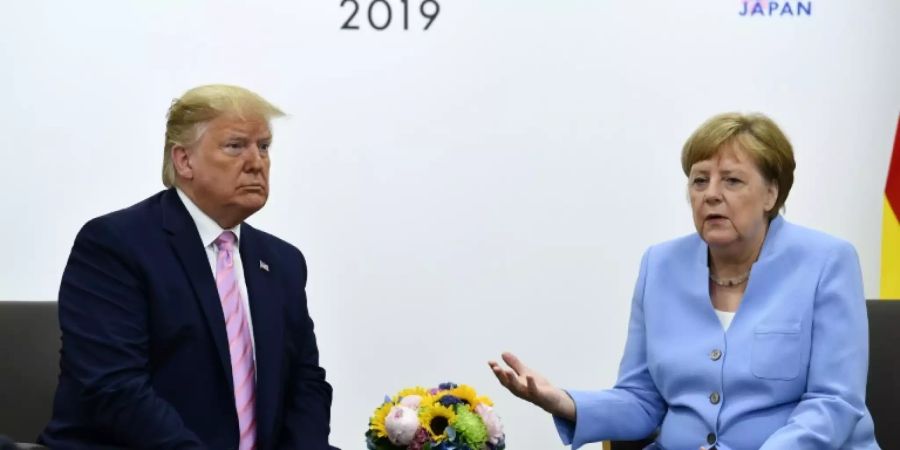 Trump und Merkel beim G20-Gipfel im Juni in Osaka