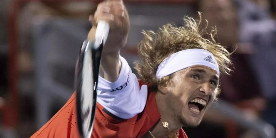 Steht in Montreal im Achtelfinale: Alexander Zverev. Foto: Paul Chiasson/The Canadian Press/AP