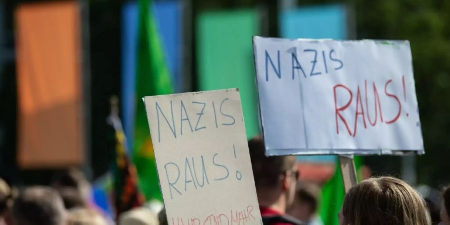 Protest gegen Rechtsextreme