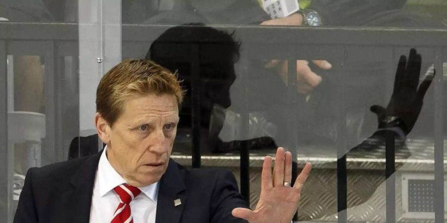 Der neue Coach der Krefeld Pinguine: Glen Hanlon. Foto: Salvatore Di Nolfi/KEYSTONE/dpa