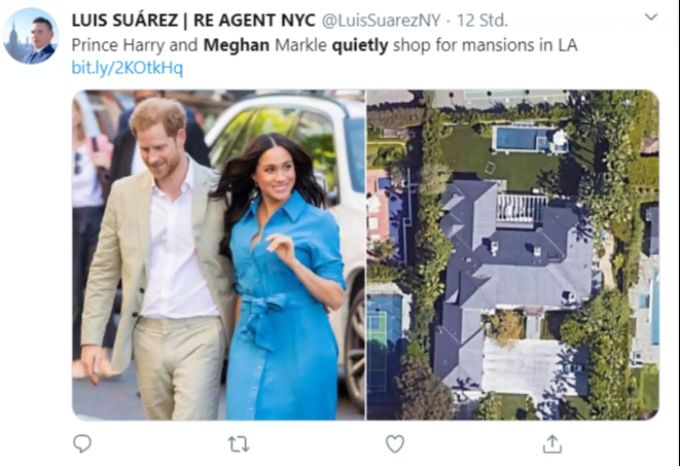 Prinz Harry und Meghan Markle shoppen Villen. Meghan markle