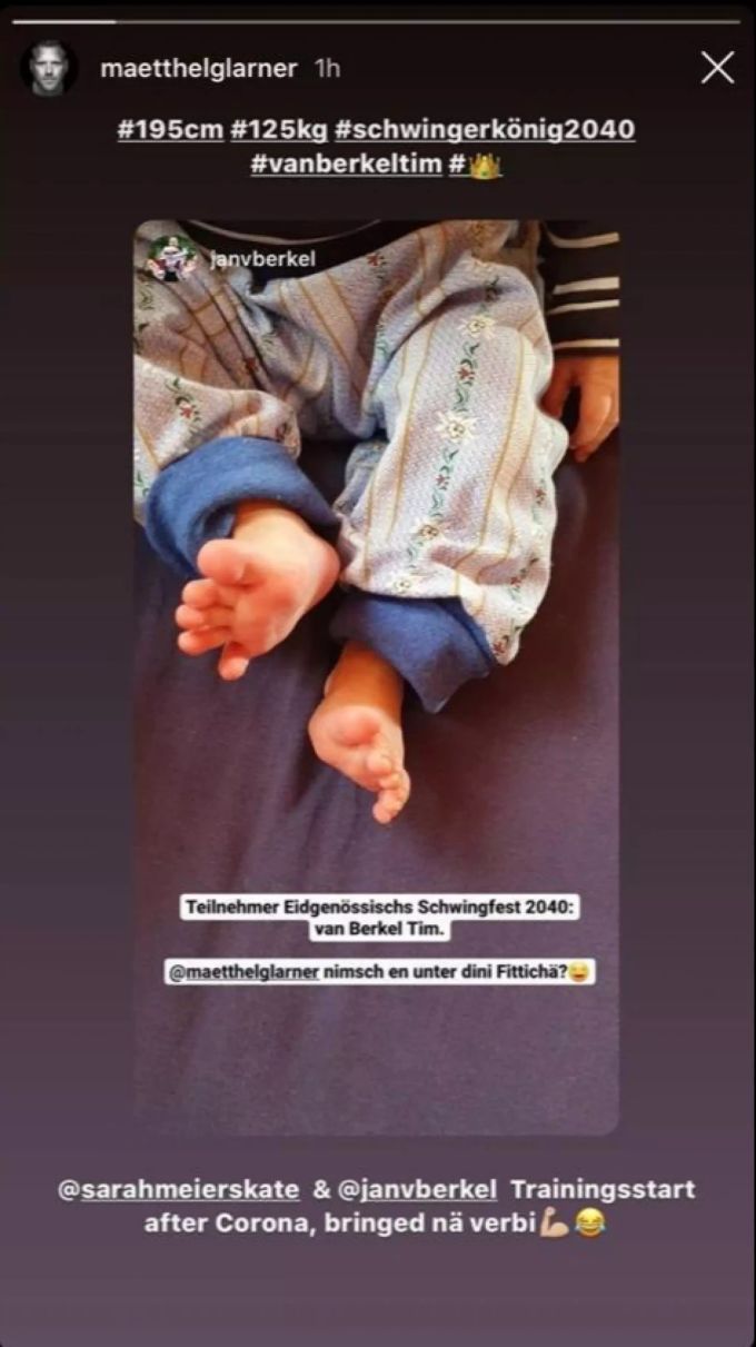 Matthias Glarner möchte den Sohn von Jan und Sarah Van Berkel zum Schwingerkönig trainieren. Matthias Glarner