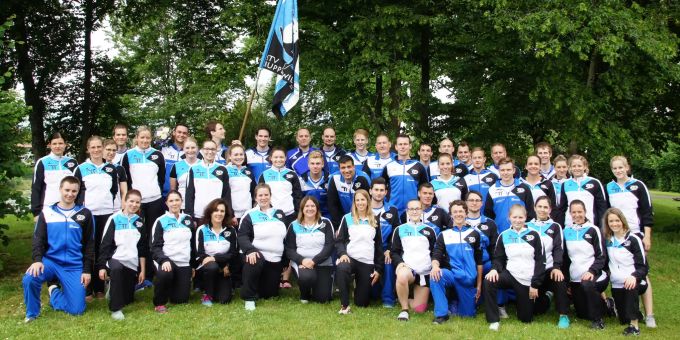 Aktivriege des STV Rupperswil am Eidgenössischen Turnfest 2019 in Aarau. Aktivriege des STV Rupperswil